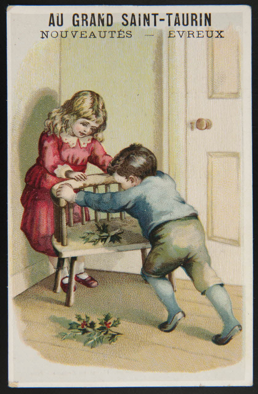 Gombert (éditeur), Rousseaux G. carte réclame chromo Paris 1890-1914 1995.1.3647.4 Photo