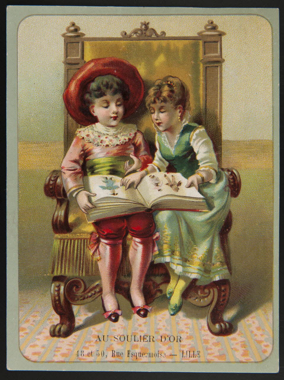 Gombert carte réclame chromo Paris 1890-1914 1995.1.3654.2 Photo