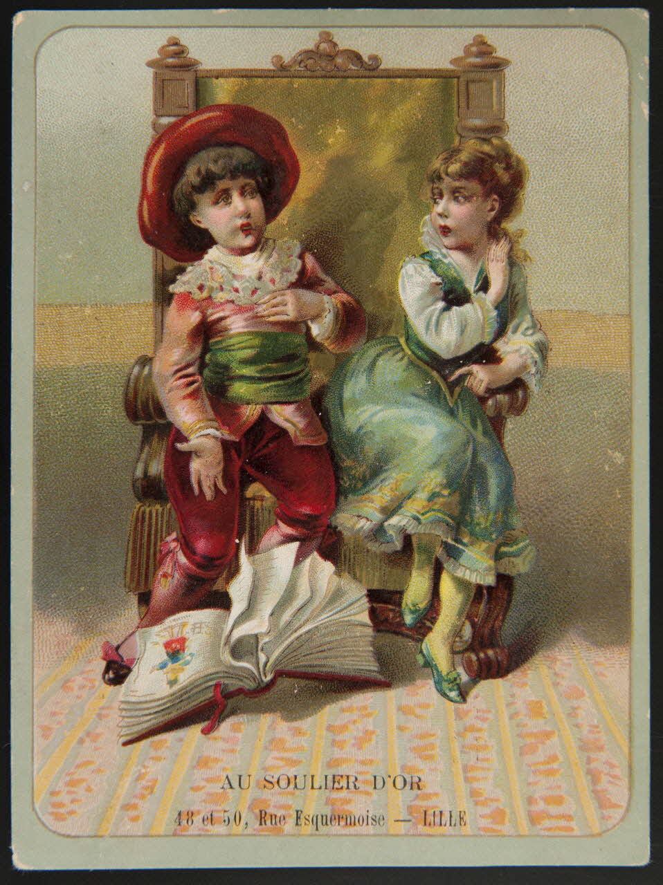 Gombert carte réclame chromo Paris 1890-1914 1995.1.3654.4 Photo