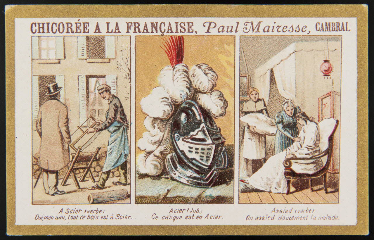 Gombert carte réclame chromo Halluin 1890-1914 1995.1.3656.1 Photo
