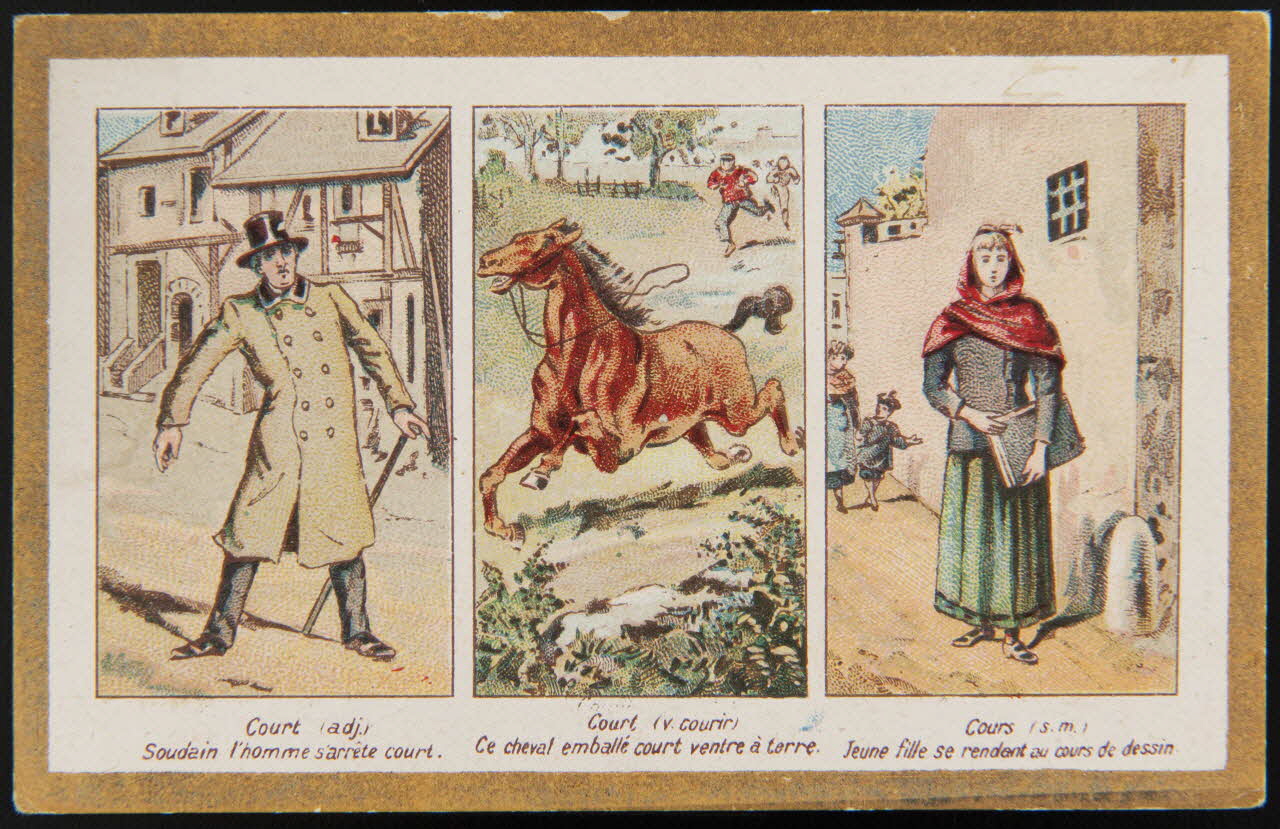 Gombert carte réclame chromo Halluin 1890-1914 1995.1.3656.3 Photo