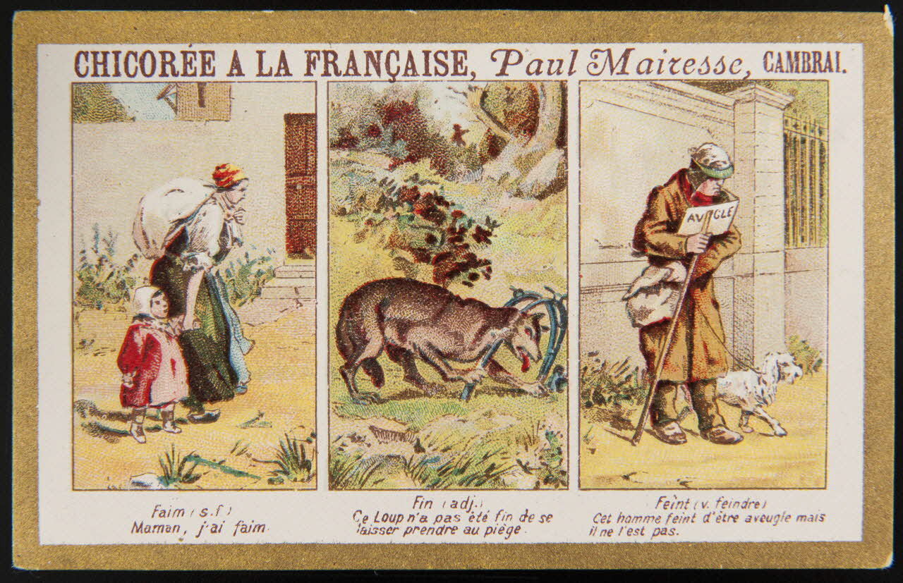 Gombert carte réclame chromo Halluin 1890-1914 1995.1.3656.6 Photo