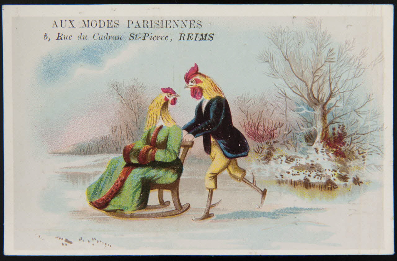 Gombert carte réclame chromo Halluin 1890-1914 1995.1.3701.2 Photo