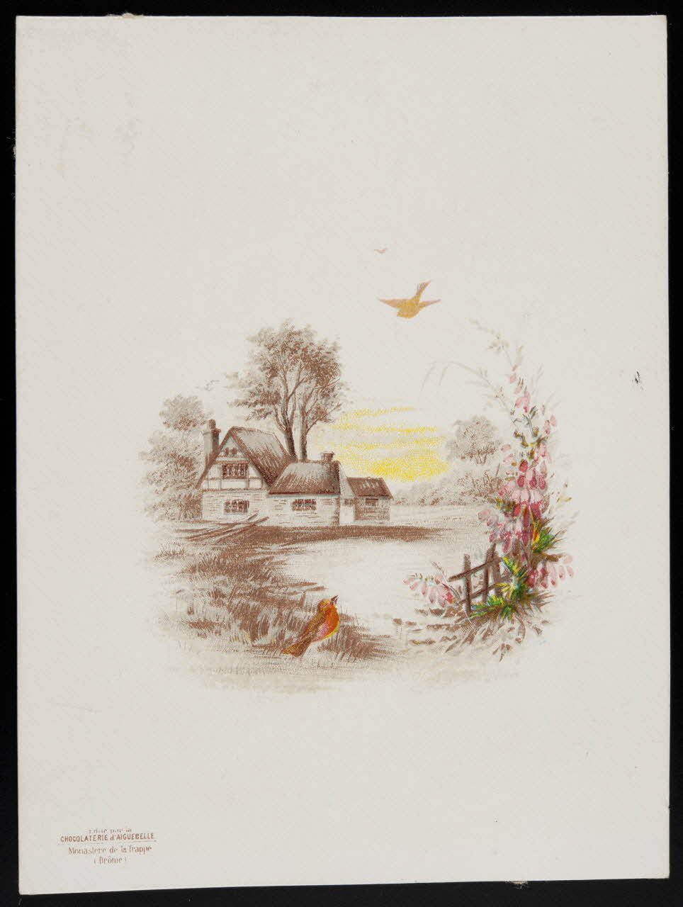 Gombert / Editions de la Chocolaterie d'Aiguebelle carte réclame chromo Aiguebelle 1890-1914 1995.1.3762.1 Photo