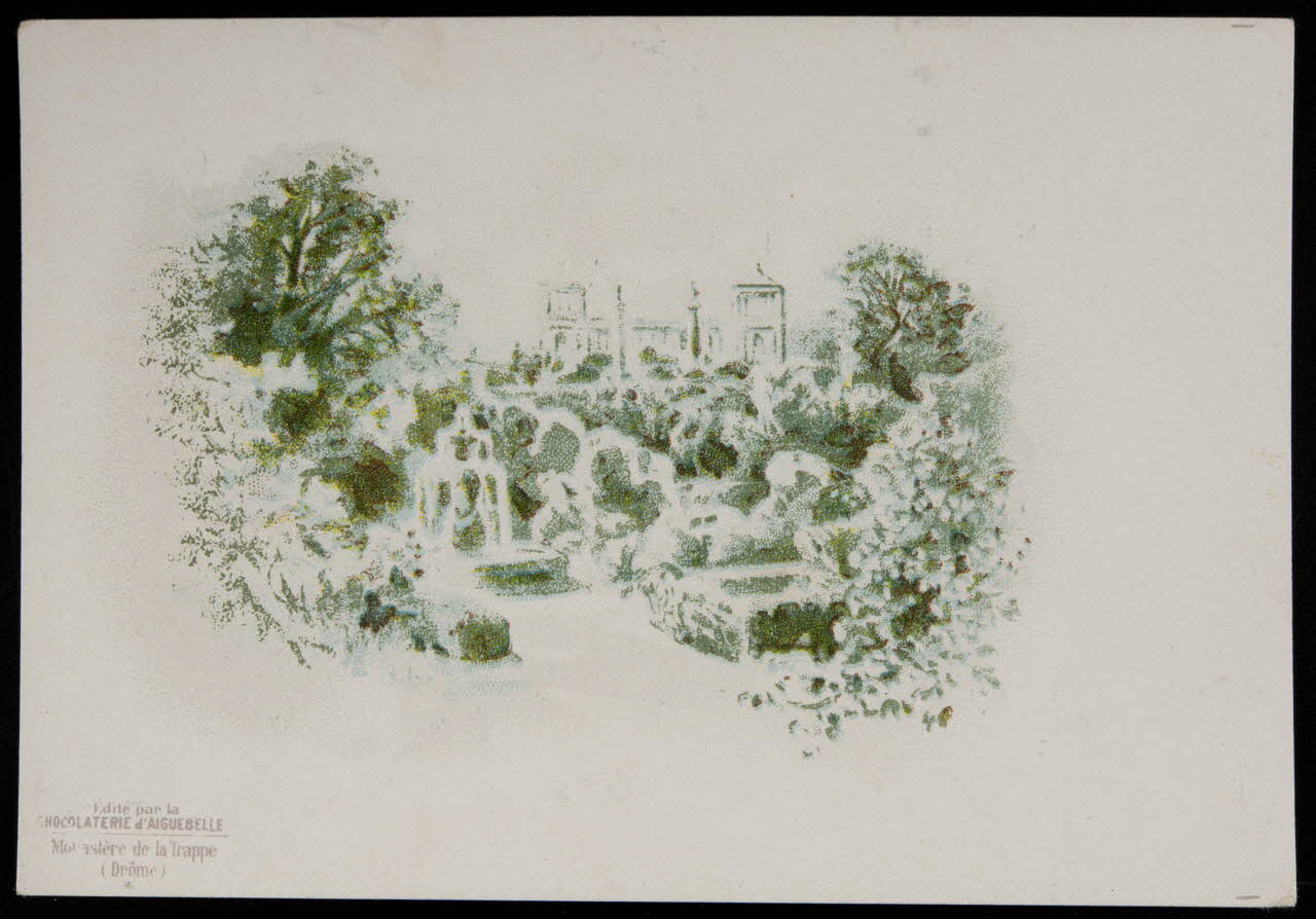 Gombert / Editions de la Chocolaterie d'Aiguebelle carte réclame chromo Aiguebelle 1890-1914 1995.1.3774.1 Photo