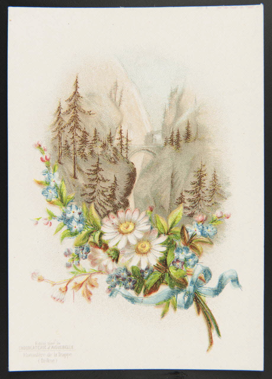 Gombert / Editions de la Chocolaterie d'Aiguebelle carte réclame chromo Aiguebelle 1890-1914 1995.1.3775.1 Photo