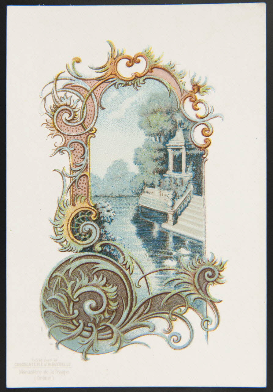 Gombert / Editions de la Chocolaterie d'Aiguebelle carte réclame chromo Aiguebelle 1890-1914 1995.1.3776.2 Photo