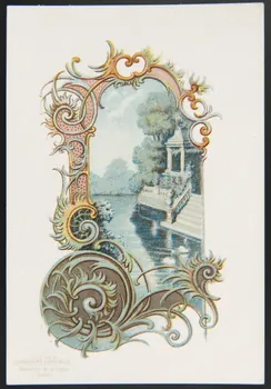 Gombert / Editions de la Chocolaterie d'Aiguebelle carte réclame chromo Aiguebelle 1890-1914 1995.1.3776.2 Photo