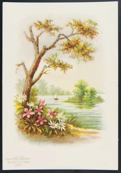 Gombert / Editions de la Chocolaterie d'Aiguebelle carte réclame chromo Aiguebelle 1890-1914 1995.1.3777.1 Photo