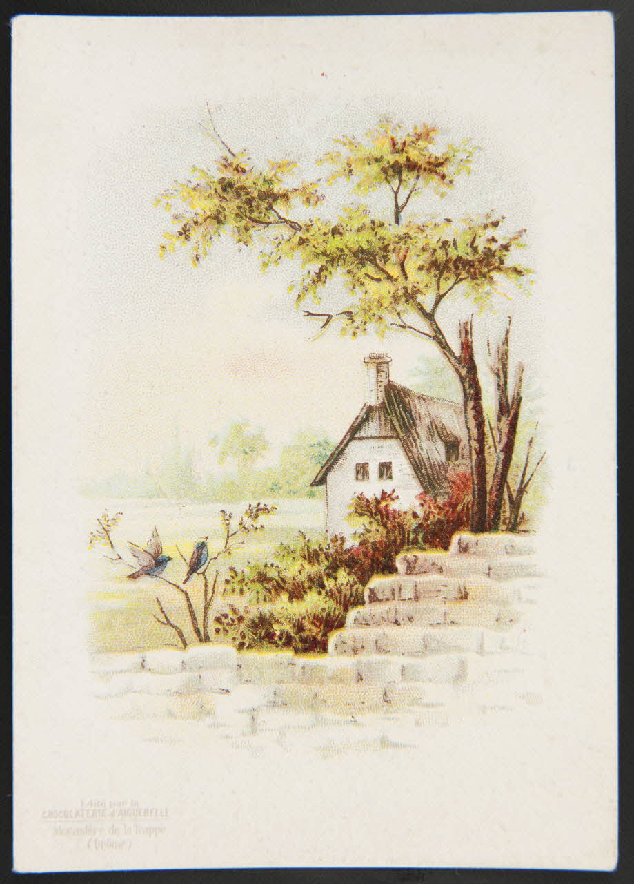 Gombert / Editions de la Chocolaterie d'Aiguebelle carte réclame chromo Aiguebelle 1890-1914 1995.1.3777.4 Photo