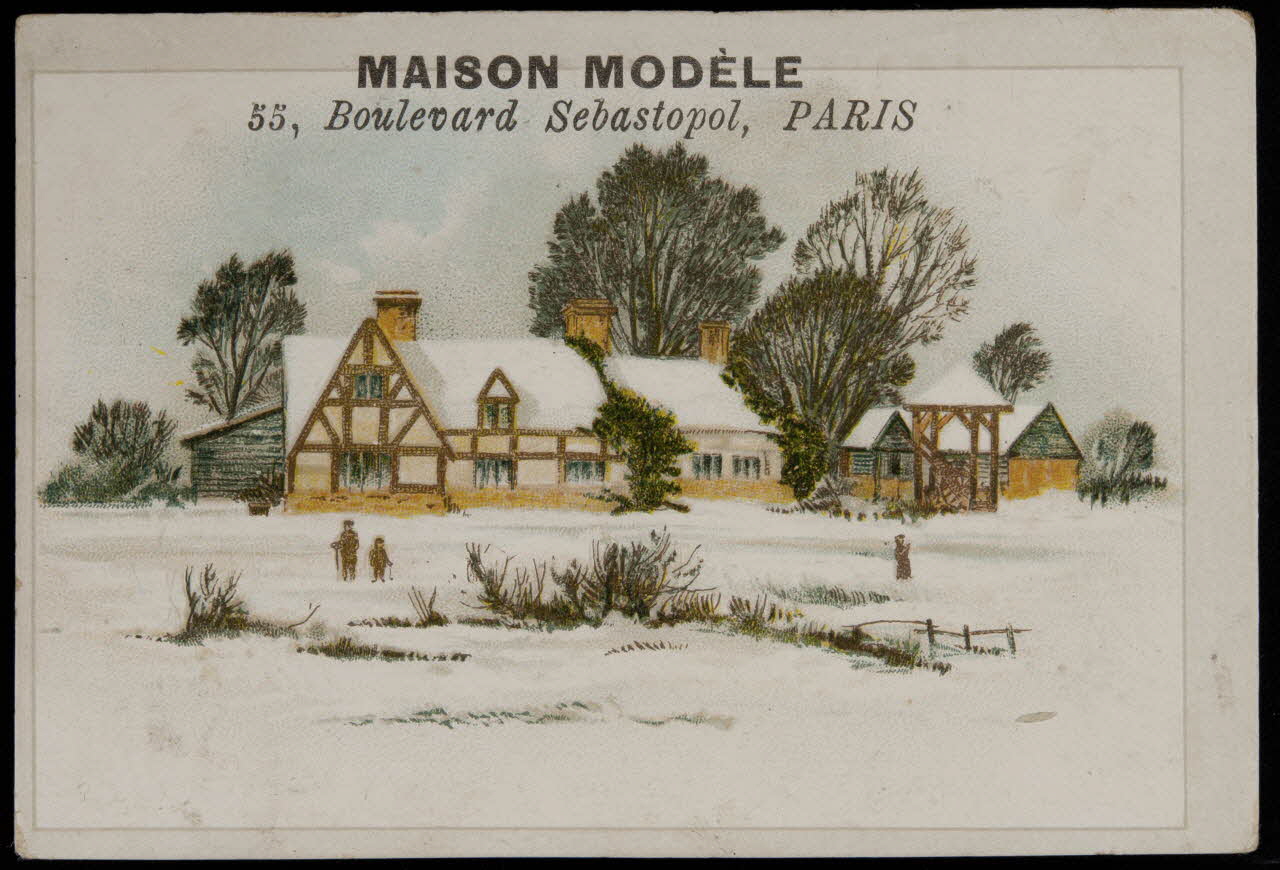 Gombert carte réclame chromo Halluin 1890-1914 1995.1.3837.1 Photo