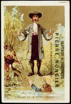 Dessain ; Guéneux Fréres (imprimeur), Nantes carte réclame chromo Liège 1914 1995.1.3906.6  Photo