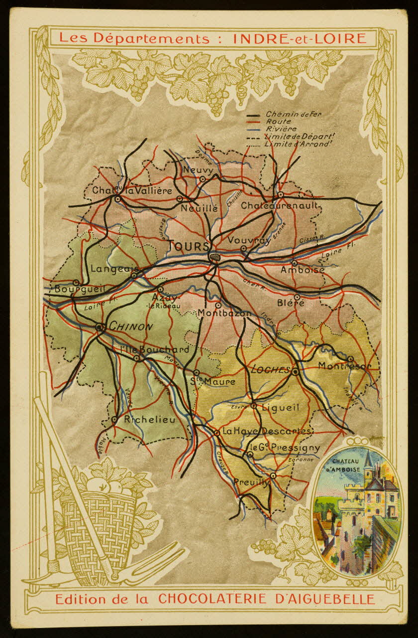 Edition de la Chocolaterie d'Aiguebelle carte réclame chromo 1900 1995.1.3907.38 Photo