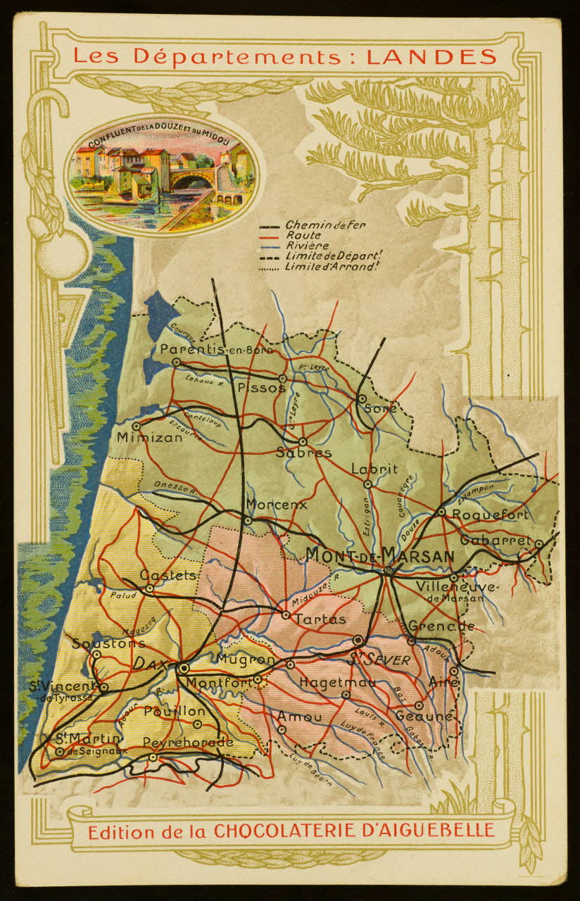 Edition de la Chocolaterie d'Aiguebelle carte réclame chromo 1900 1995.1.3907.41 Photo