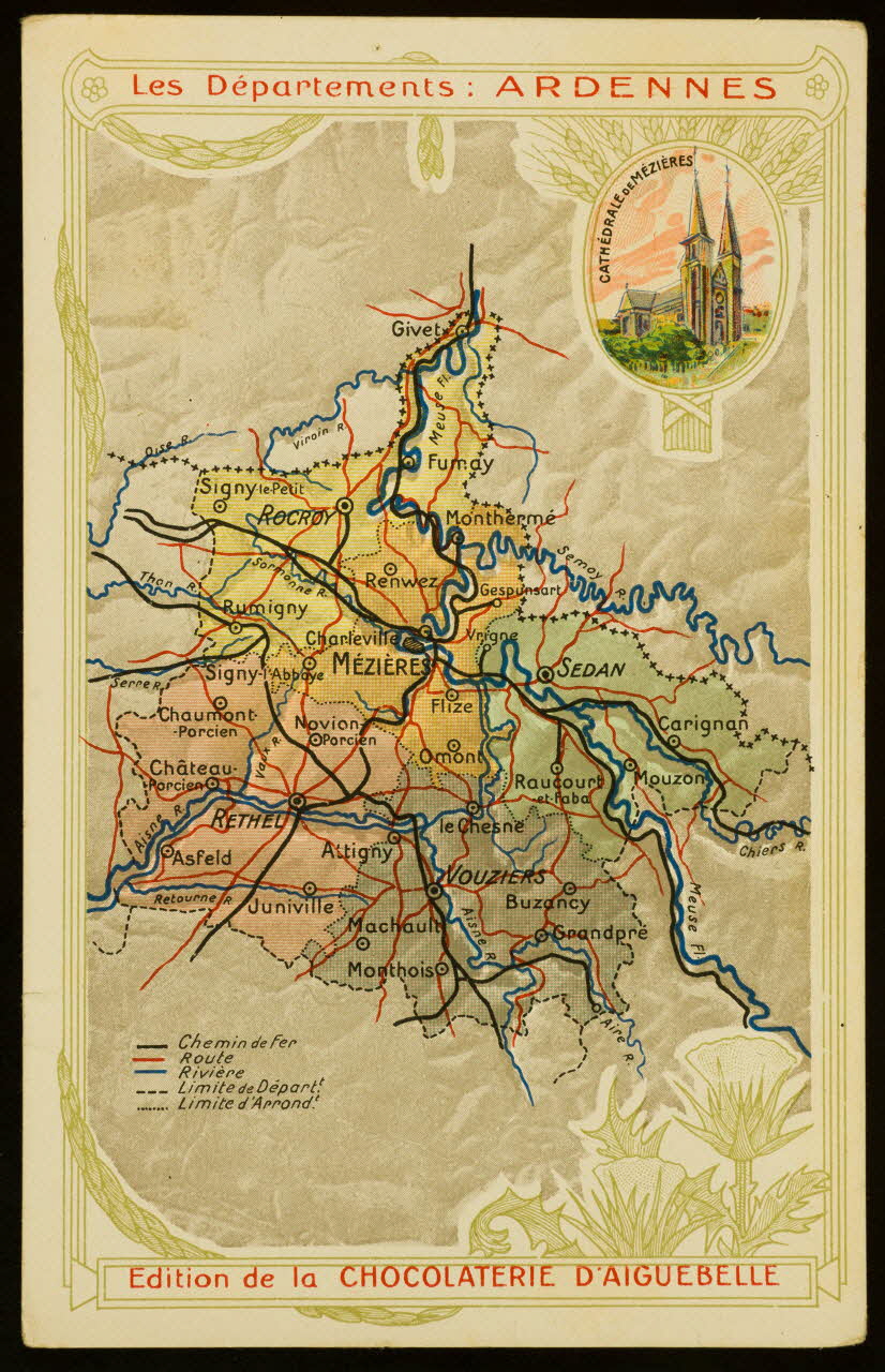 Edition de la Chocolaterie d'Aiguebelle carte réclame chromo 1900 1995.1.3907.9 Photo