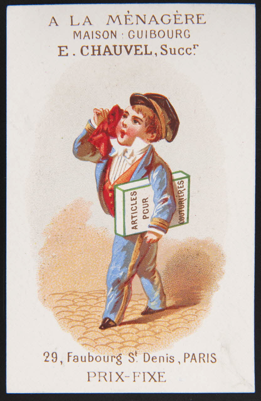 Hamelin carte réclame chromo Paris 1870 1995.1.3926.7 Photo