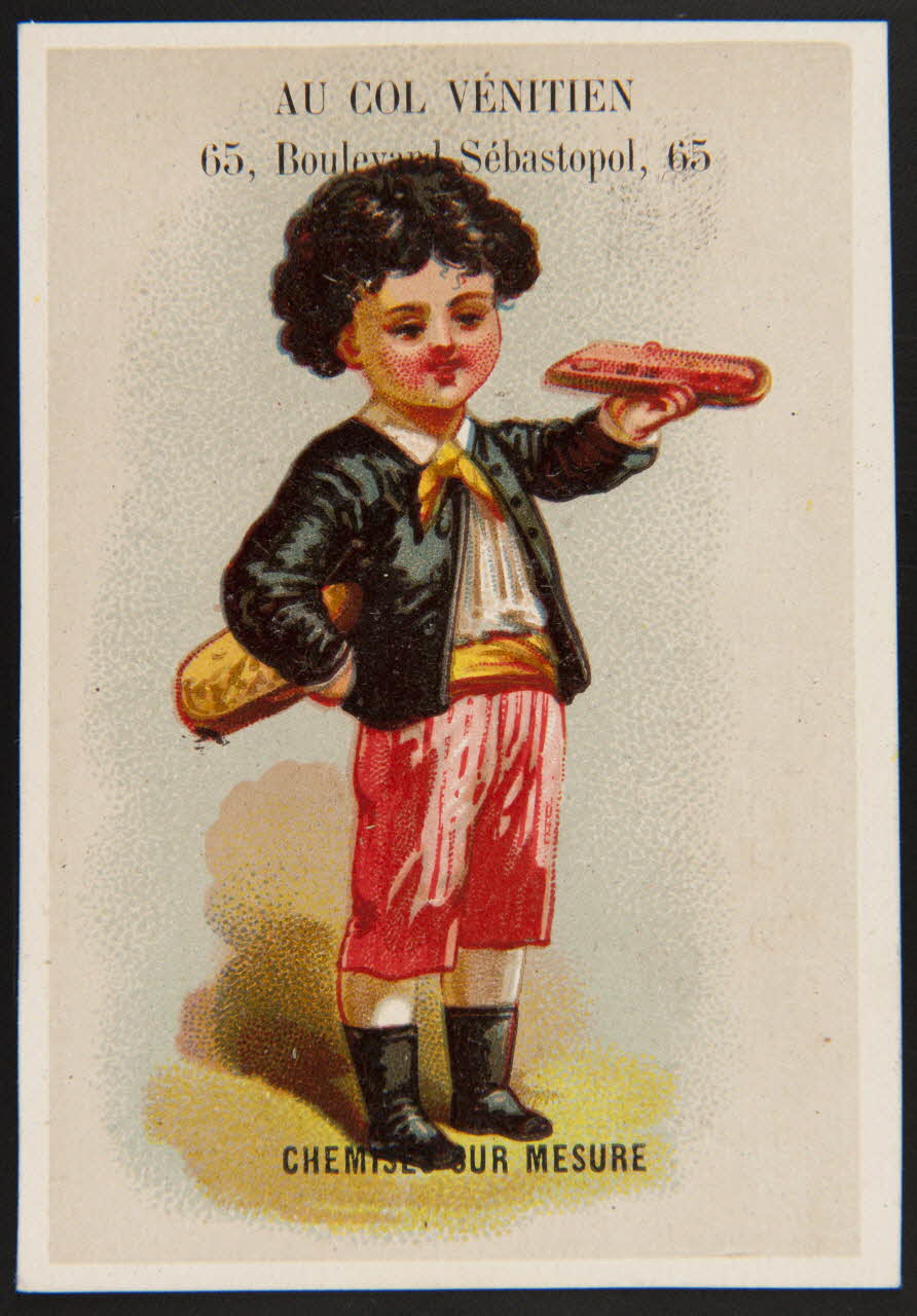 Hamelin (éditeur), Thoma carte réclame chromo Paris 1870 1995.1.3927.1 Photo