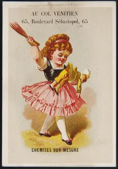 Hamelin (éditeur), Thoma carte réclame chromo Paris 1870 1995.1.3927.4 Photo