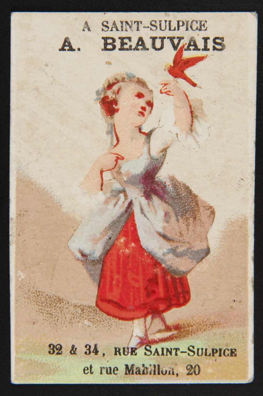 Hamelin carte réclame chromo Paris 1870 1995.1.3931.1 Photo