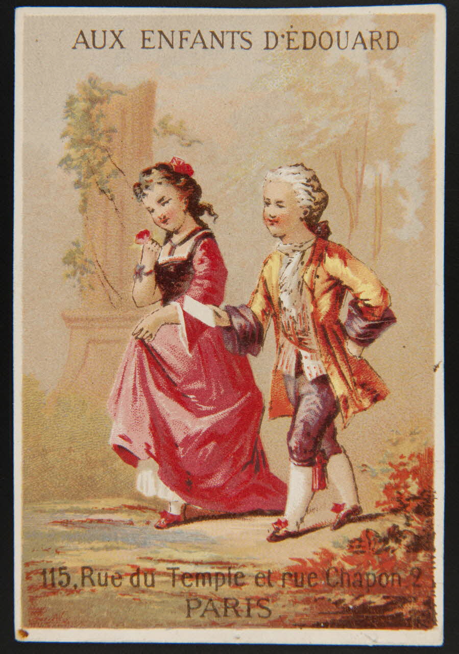Hamelin carte réclame chromo Paris 1870 1995.1.3935.1 Photo