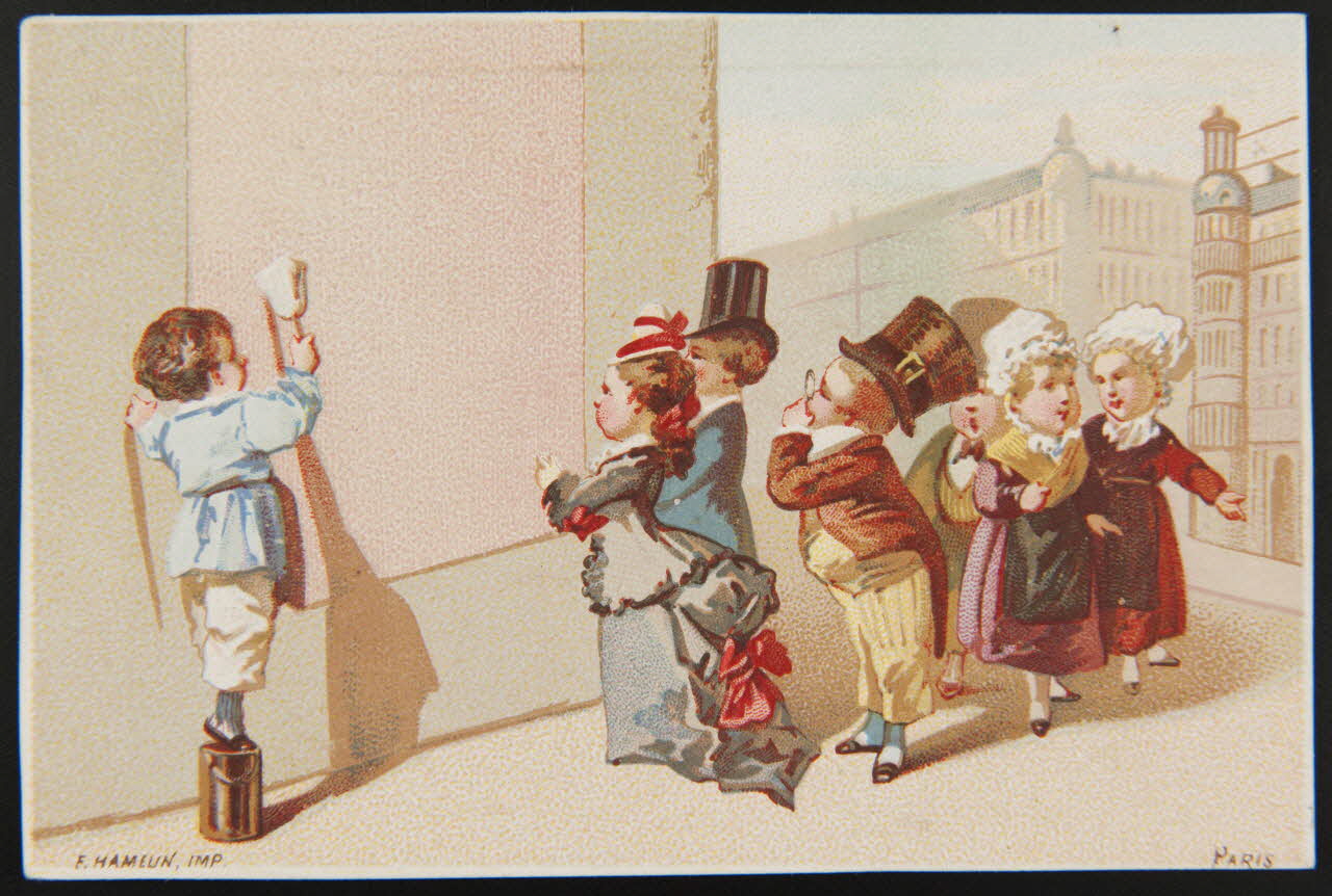 Hamelin carte réclame chromo Paris 1870 1995.1.3936.1 Photo