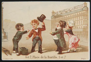 Hamelin carte réclame chromo Paris 1870 1995.1.3936.2 Photo