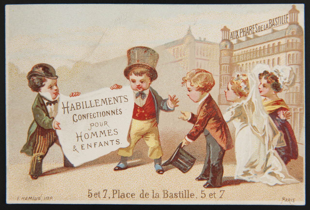 Hamelin carte réclame chromo Paris 1870 1995.1.3936.4 Photo