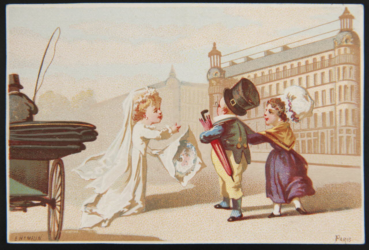 Hamelin carte réclame chromo Paris 1870 1995.1.3936.6 Photo