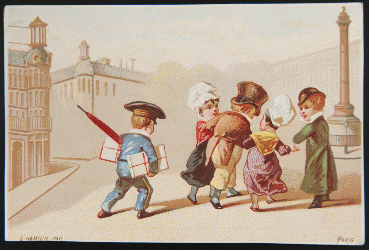 Hamelin carte réclame chromo Paris 1870 1995.1.3936.7 Photo