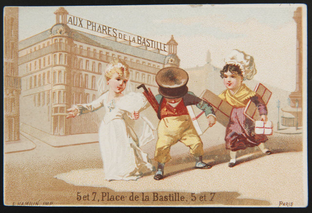 Hamelin carte réclame chromo Paris 1870 1995.1.3936.8 Photo