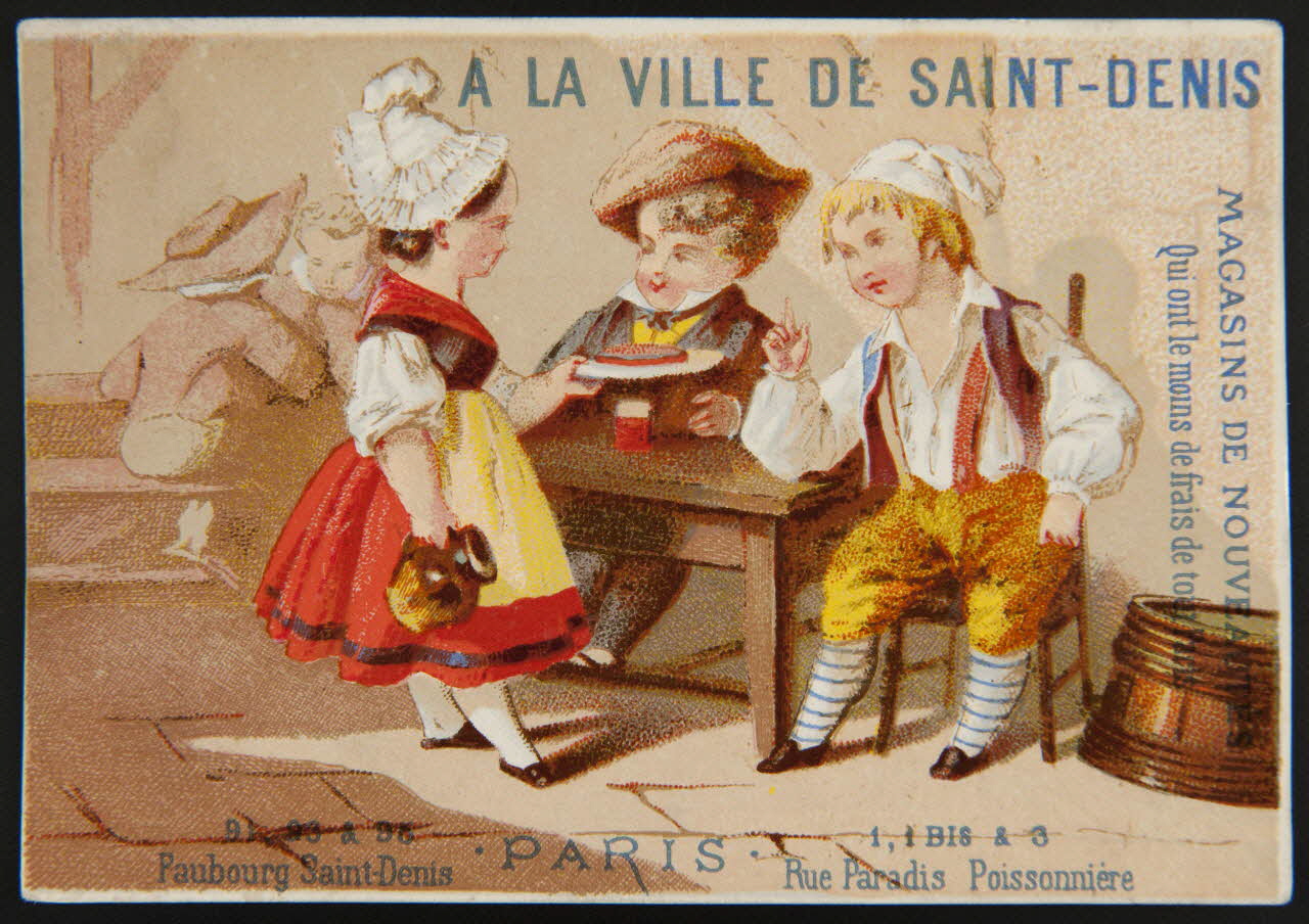 Hamelin carte réclame chromo Paris 1870 1995.1.3940.2 Photo