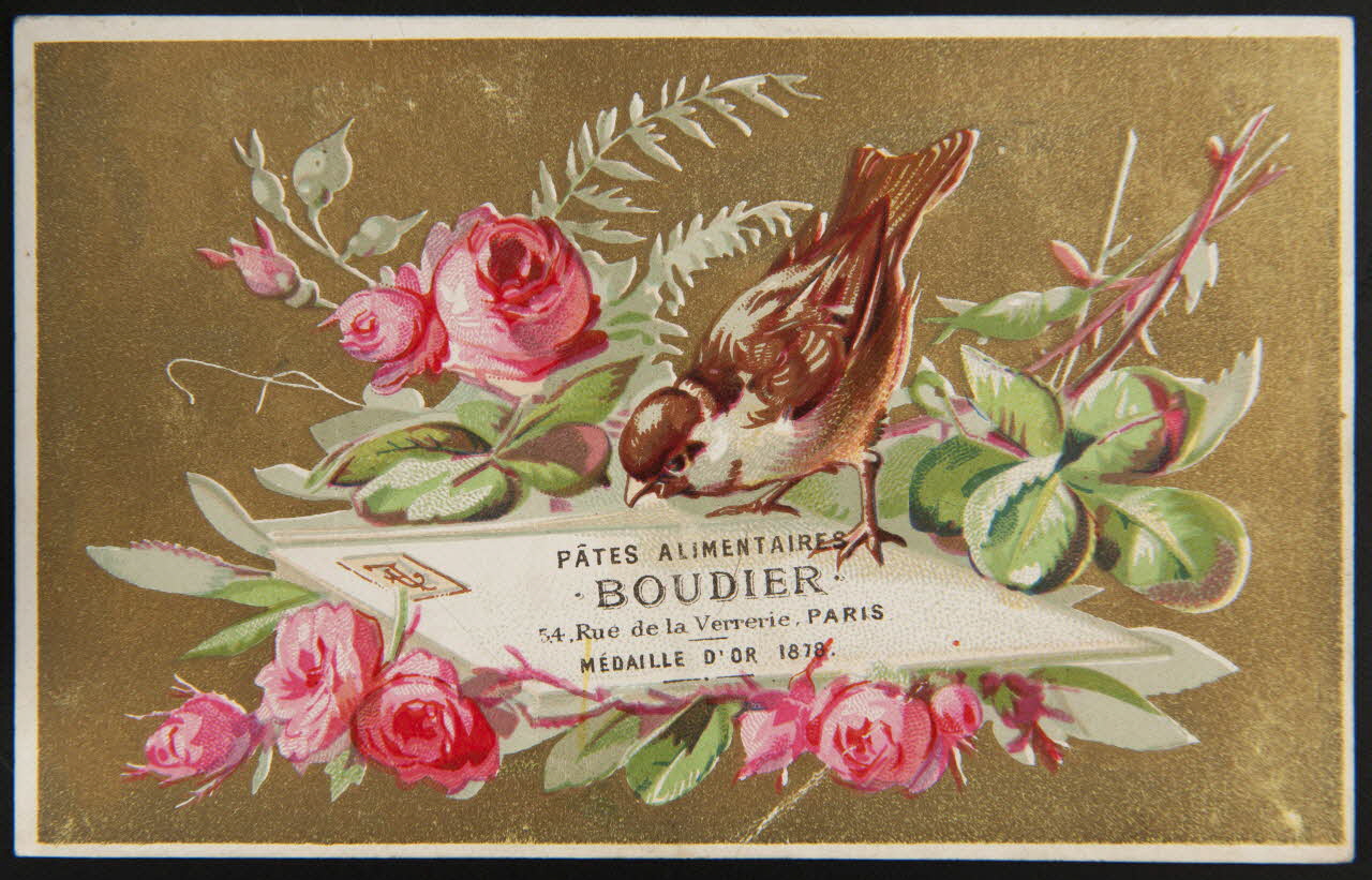 Hamelin (éditeur), Deymarie carte réclame chromo Paris 1870 1995.1.3941.2 Photo
