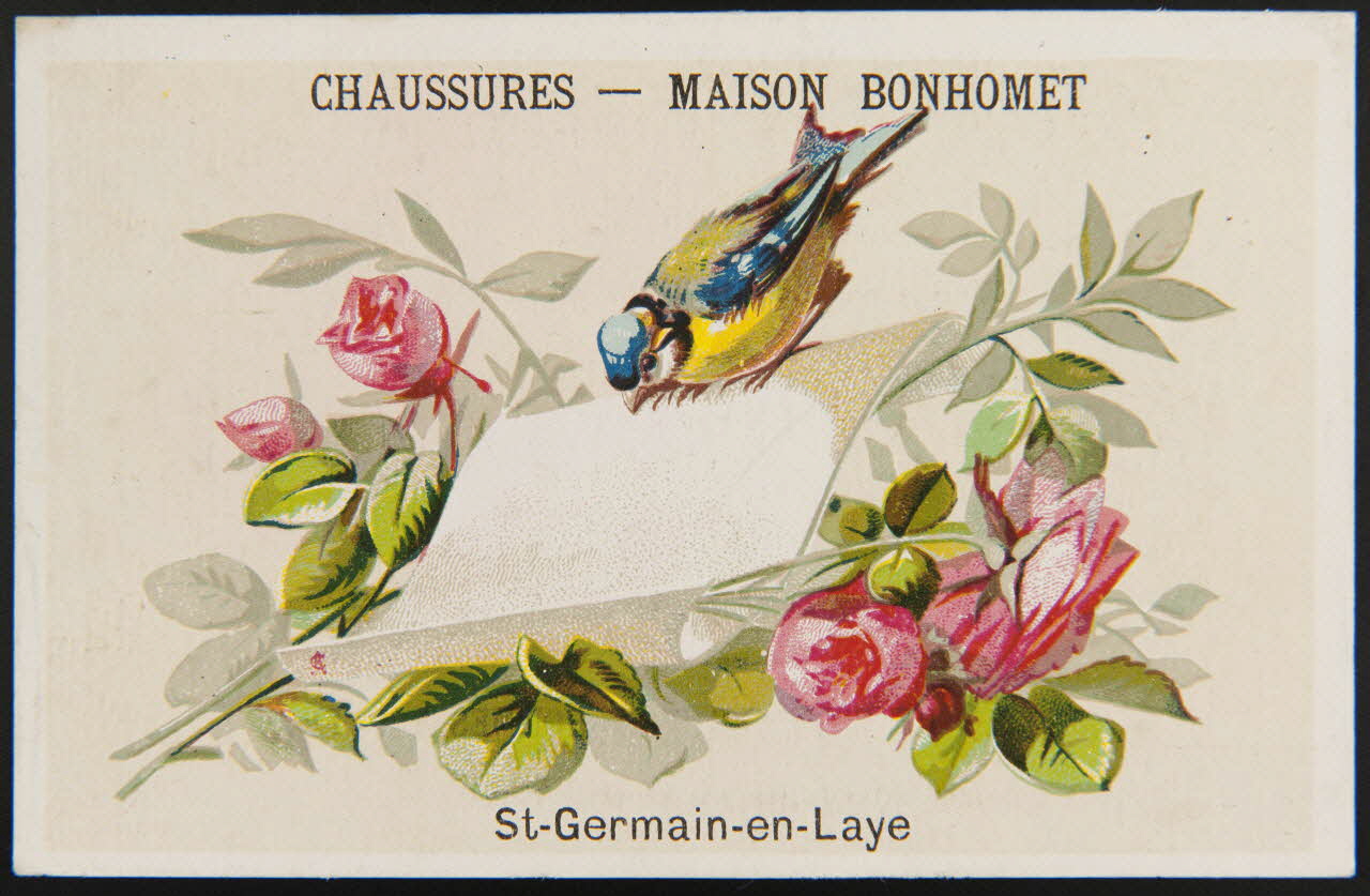 Hamelin (éditeur), Clarey carte réclame chromo Asnières 1870 1995.1.3941.4 Photo
