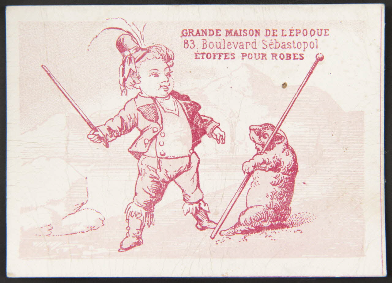 Herbemont carte réclame chromo Paris 1874-1876 1995.1.3950.1 Photo