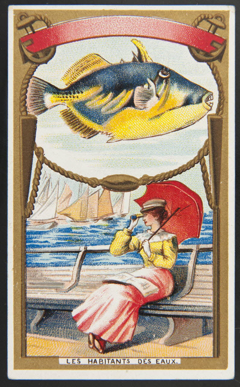 Hérold (éditeur), Gamichon Frères et Bisschop carte réclame chromo Paris 1895-1914 1995.1.3971.1 Photo