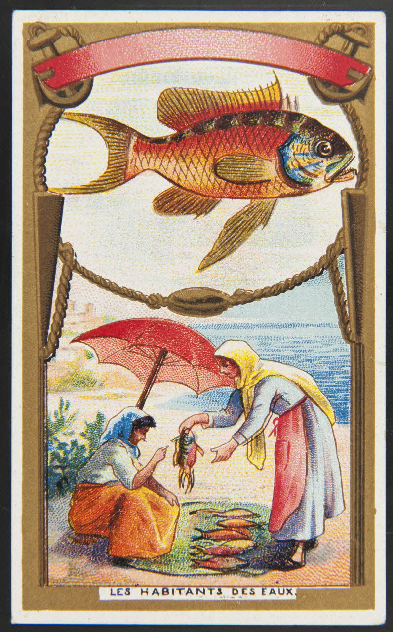 Hérold (éditeur), Gamichon Frères et Bisschop carte réclame chromo Paris 1895-1914 1995.1.3971.2 Photo