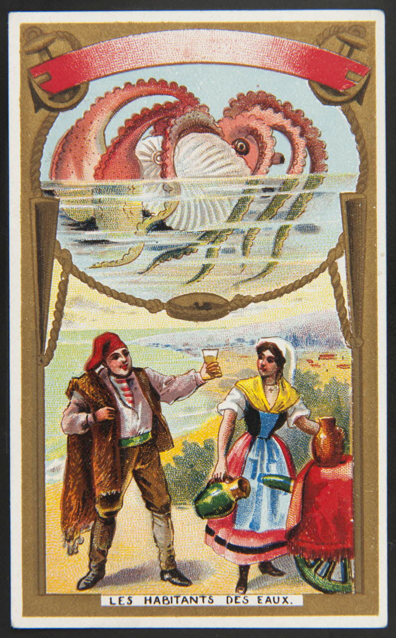 Hérold (éditeur), Gamichon Frères et Bisschop carte réclame chromo Paris 1895-1914 1995.1.3971.22 Photo