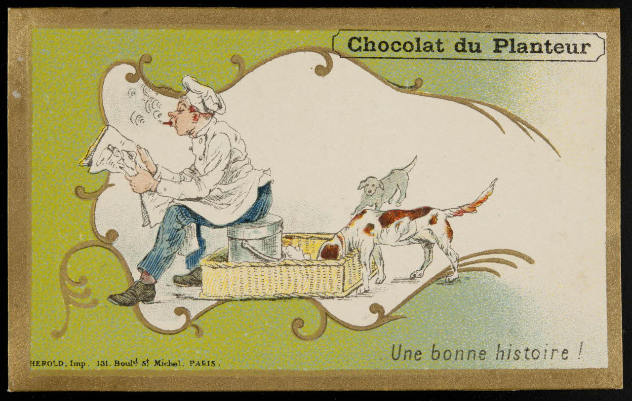 Hérold (éditeur), Compagnie Coloniale carte réclame chromo Paris 1895-1914 1995.1.3973.6 Photo