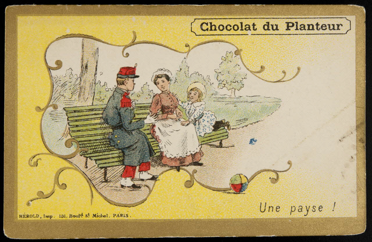 Herold; carte réclame chromo Paris 1895-1914 1995.1.3973.7 Photo