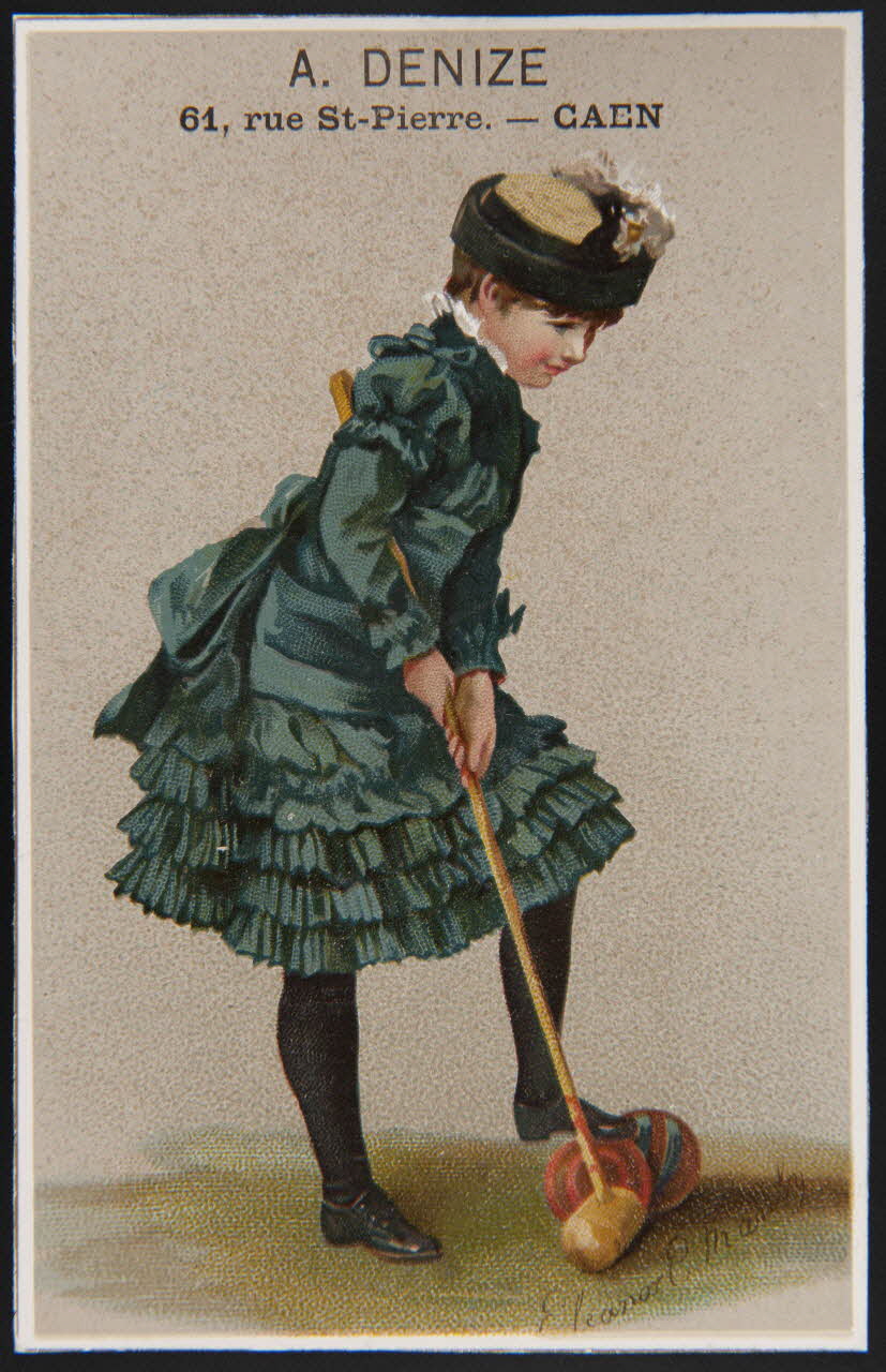 Manly Eleanor E. carte réclame chromo Paris 1877-1891 1995.1.4049.2 Photo