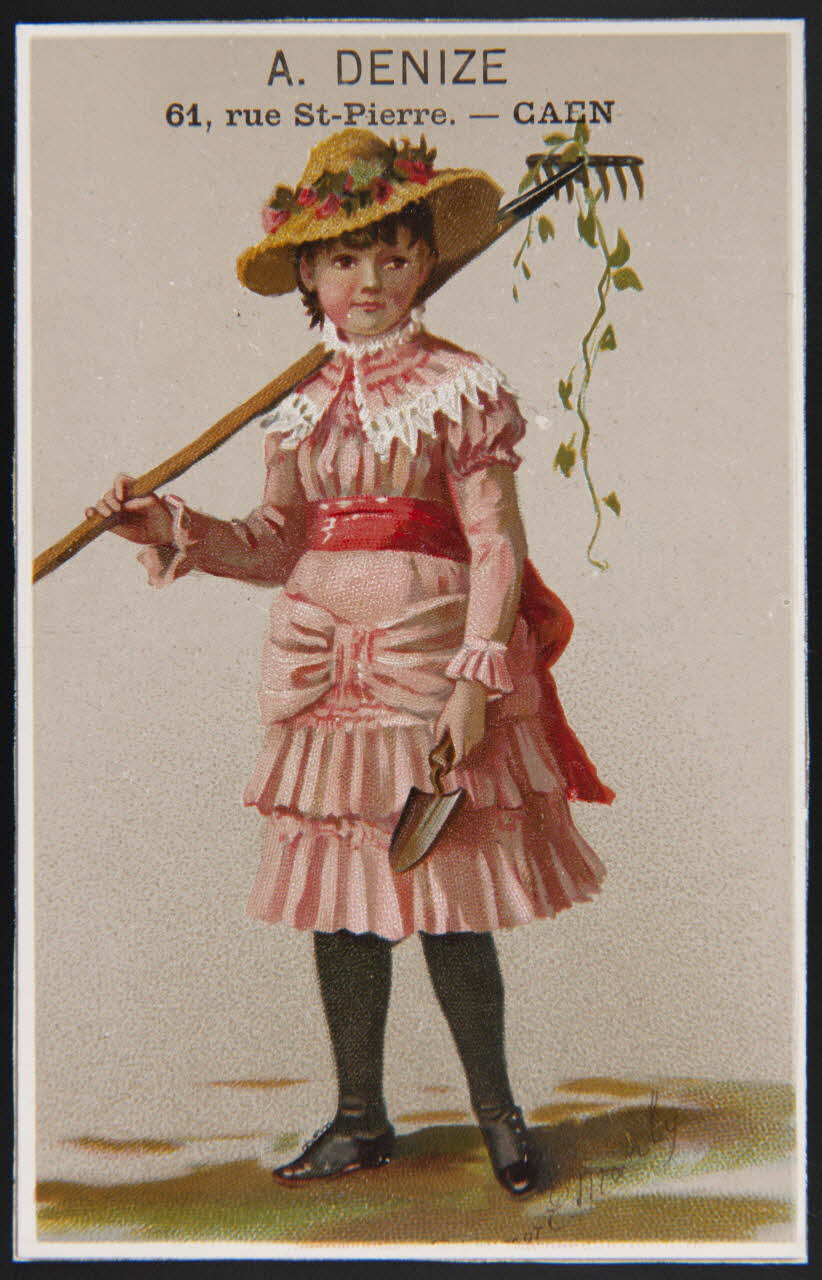 Manly Eleanor E. carte réclame chromo Paris 1877-1891 1995.1.4049.3 Photo