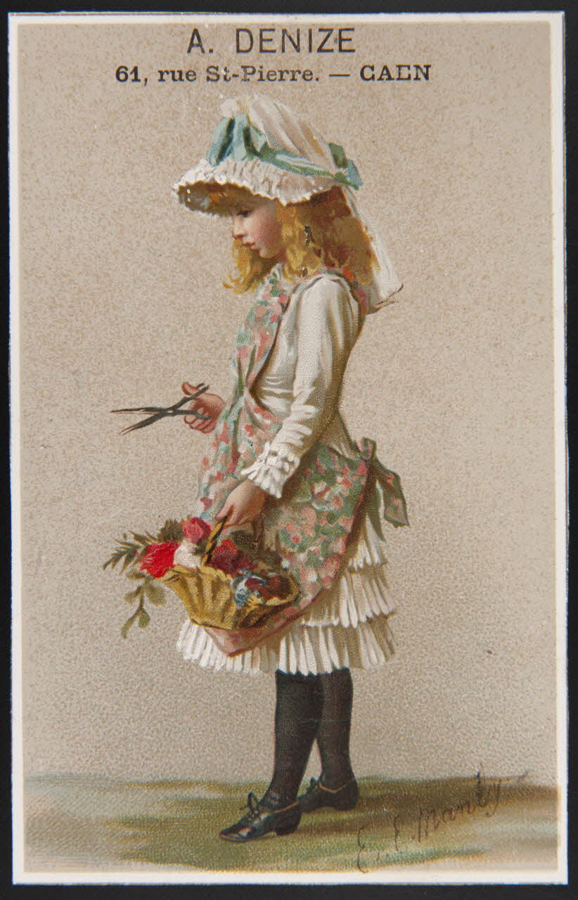 Manly Eleanor E. carte réclame chromo Paris 1877-1891 1995.1.4049.4 Photo