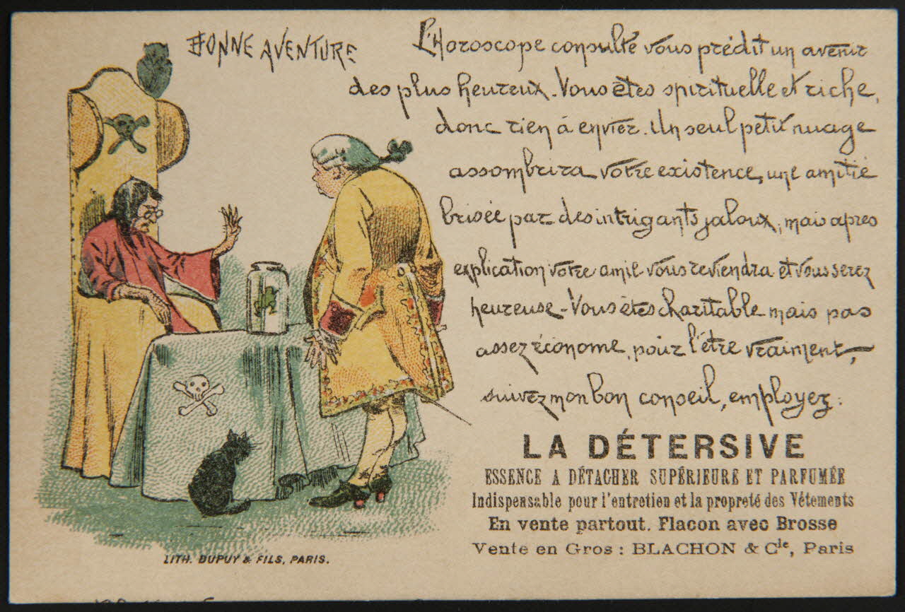 Dupuy & Fils carte réclame chromo Paris 1877-1891 1995.1.4125.2 Photo