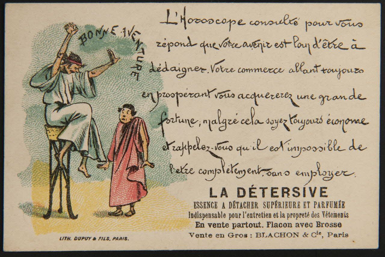 Dupuy & Fils carte réclame chromo Paris 1877-1891 1995.1.4125.3 Photo