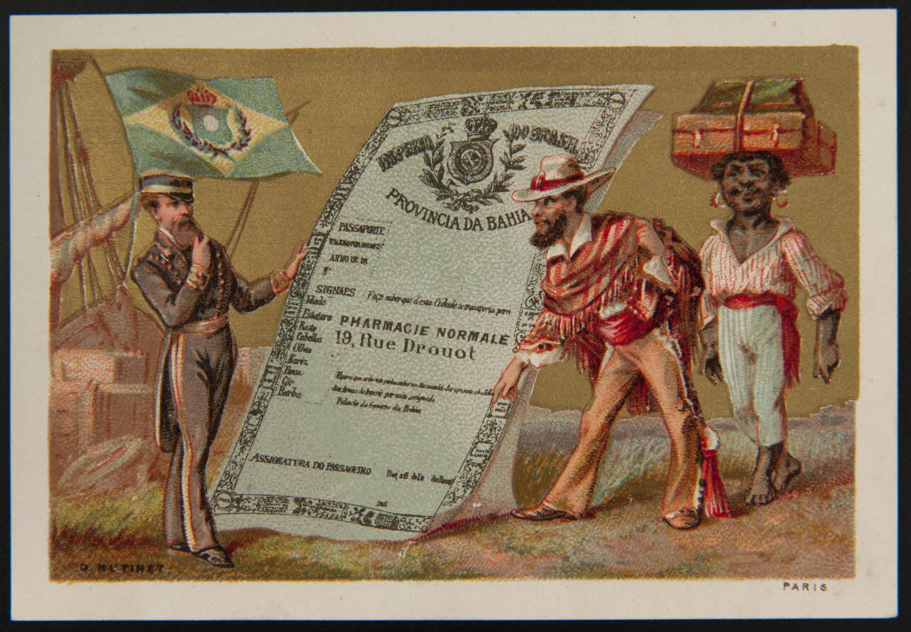 D. Hutinet carte réclame chromo Paris 1880-1890 1995.1.4170.3 Photo