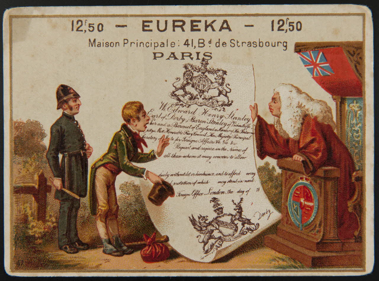 Hutinet (éditeur), Wallay, Nisse et Cie carte réclame chromo Paris 1894-1896 1995.1.4170.5 Photo