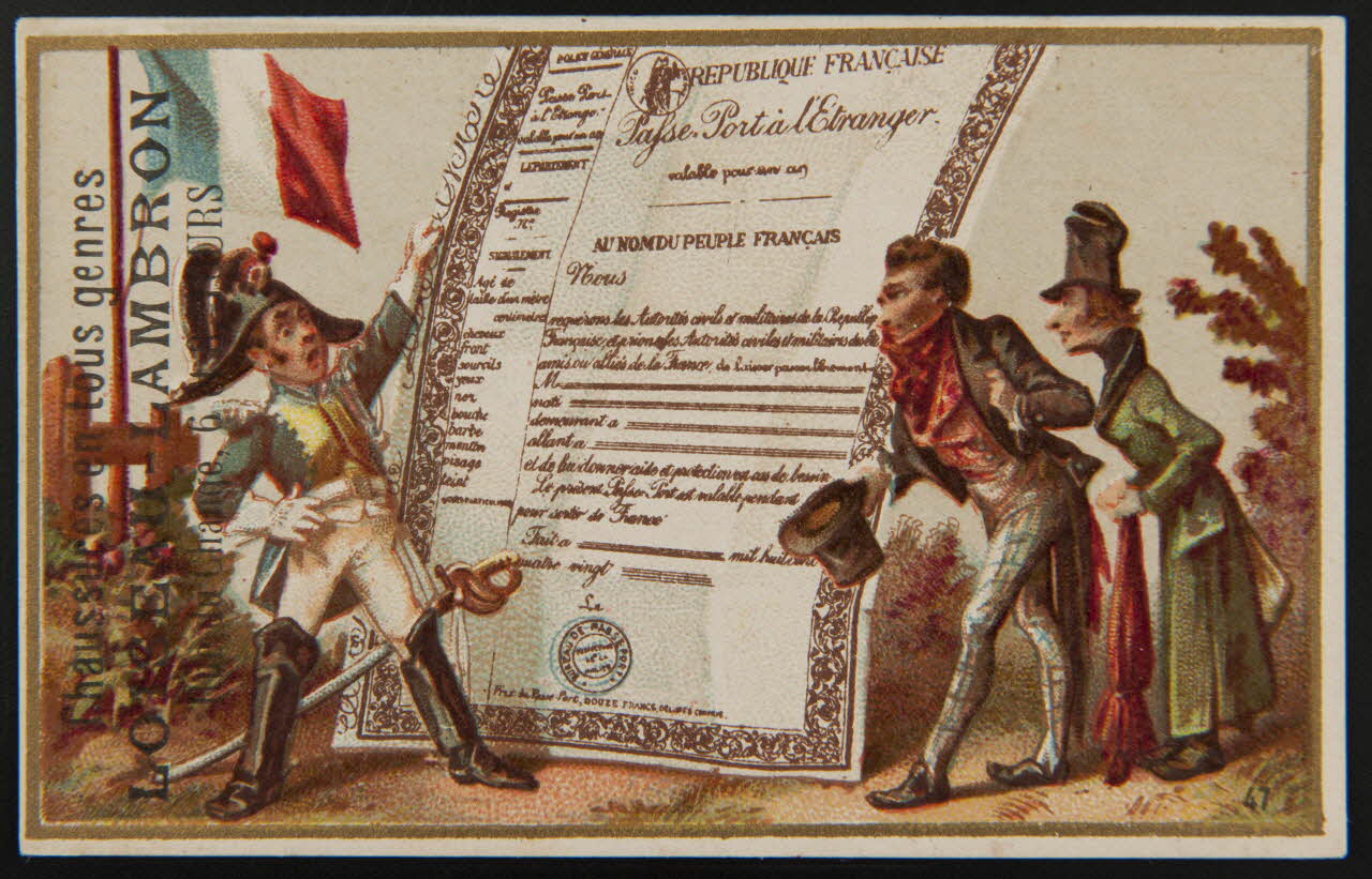 Hutinet (éditeur), Wallay, Nisse et Cie carte réclame chromo Roubaix 1894-1900 1995.1.4170.6 Photo