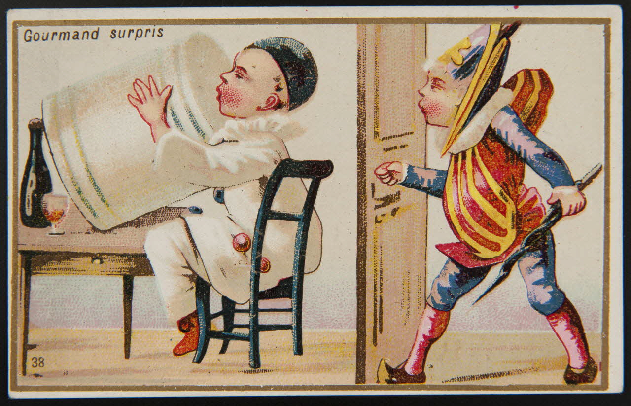 Hutinet (éditeur), Wallay, Nisse et Cie carte réclame chromo Roubaix 1894-1900 1995.1.4174.1 Photo