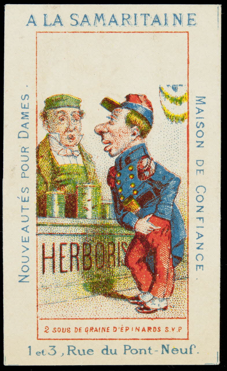 Hermet carte réclame chromo Paris 1875-1876 1995.1.4184.19 Photo