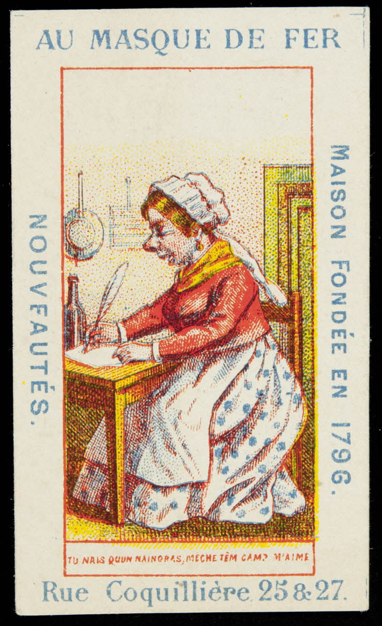 Hermet carte réclame chromo Paris 1875-1876 1995.1.4184.7 Photo